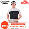 Taylormade泰勒梅高尔夫T恤2024服装夏季Block男士圆领休闲舒适户外短袖 M19503 黑色 M