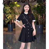 歌莉娅 夏季  小香风连衣裙  1C4R4K5SA 00B黑色（预计4月8日发货） L（预计4月8日发货）