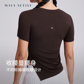 MAIA ACTIVE CLOUD-TOUCH云感TEE 不对称下摆收腰运动短袖T恤TS045 