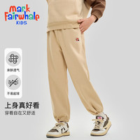 马克华菲童装儿童裤子女童卫裤2024春款中大童外出裤子休闲卫裤运动长裤 橡筋脚口卫裤-