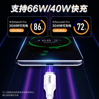 品胜Type-C数据线适用华为充电线6a快充100W/88W/66W通用华为Mate60Pro/P50荣耀小米14安卓手机车载2m