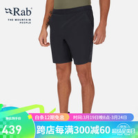 睿坡 Rab户外防风防水运动舒适透气耐磨男士登山攀岩高山短裤 QFW-03 灰黑色EBN 30