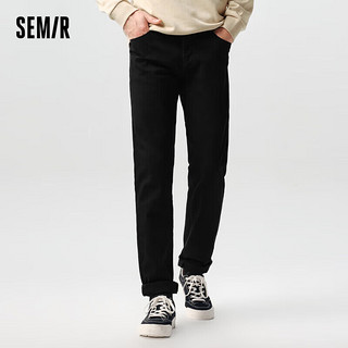 森马（Semir）牛仔长裤男2024春季小脚裤经典基础休闲日常通勤裤子109124124101 牛仔黑98301 33