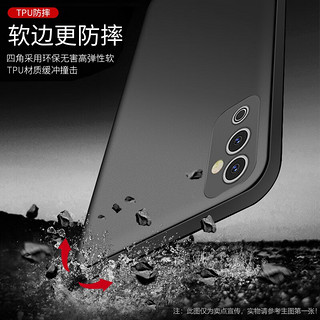 中陌（zigmog）适用于OPPO A96手机壳 oppoa96 磨砂保护套 全包微砂硅胶手机套 防摔软壳保护套 黑