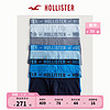 HOLLISTER经典四角紧身裤 5 条装内裤 男 325966-1 地中海蓝 DD L