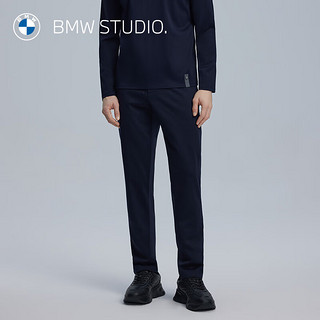 BMW Studio宝马studio 2024年春夏男装纯羊毛舒适针织休闲裤 NAVY 40