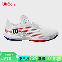 威尔胜（Wilson）24年网球鞋成人KAOS SWIFT疾速系列男款专业运动网球鞋 WRS332260-经典白 US 10.5