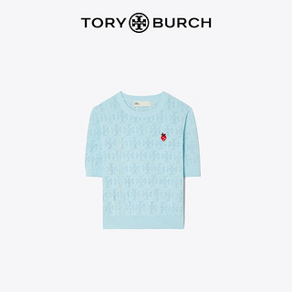 Tory Burch 汤丽柏琦 草莓印花圆领毛衣TB 156644 春日蓝 438 M