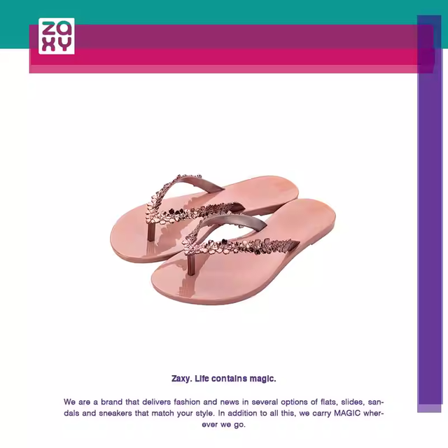 ZAXY 梅丽莉莎 2024春夏新款梅丽莎副牌凉鞋防水果冻鞋女鞋平底鞋人字拖黑白