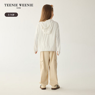 Teenie Weenie Kids小熊童装24夏季女童纯色百搭柔软轻薄外套 白色 110cm