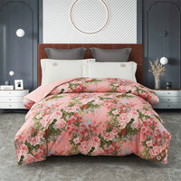 奈士迪95白鹅绒加厚全棉冬被被芯羽绒被子春秋春夏被保暖双单人被芯 花色 200*230cm（填充1200g）冬款