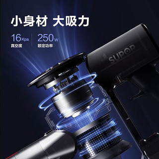 SUPOR 苏泊尔 手持吸尘器家用随手有线小型强力大吸力二合一除尘机宠物家庭适用吸尘机 VCS63-C10