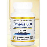 California Gold Nutrition 高纯度omega3深海鱼油 30粒