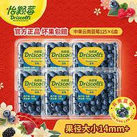 怡颗莓 当季新鲜云南大蓝莓 125g/盒 单果14mm+