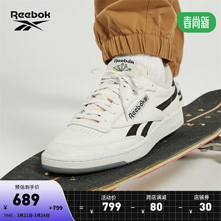 Reebok 锐步 24春夏男女CLUB C REVENGE VINTAGE复古板鞋 100074206 43 (28cm),US: 10