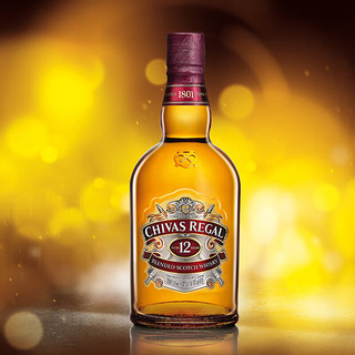 芝华士（Chivas Regal）12年苏格兰调和威士忌酒 原瓶 洋酒 海外版 调配型洋酒 芝华士12年 2000mL 1瓶