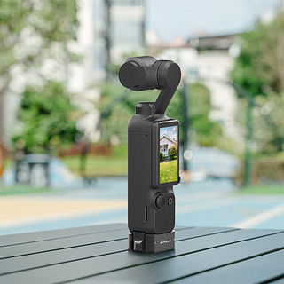 PULUZ适用DJI OSMO pocket 3充电转接底座 大疆双接口相机配件 黑色