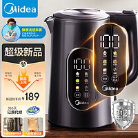 Midea 美的 电热水壶1.7L大容量食品级316L不锈钢电热水壶SHE1750