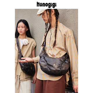 KUNOGIGI/古良吉吉流浪棒球包擦色棕包包女单肩包小众设计斜挎包