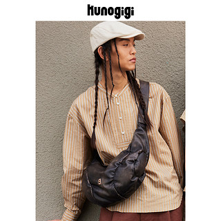 KUNOGIGI/古良吉吉流浪棒球包擦色棕包包女单肩包小众设计斜挎包