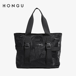 HONGU 红谷 包包男大容量手提包商务出差迷彩旅行包手提包 H6045642漆黑