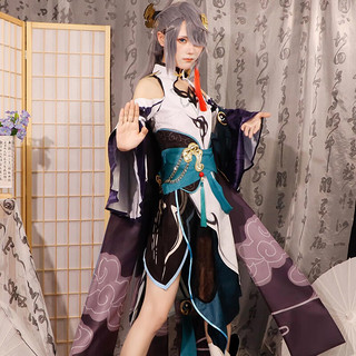 玩家小将识之律者符华cos服 cosplay衣服云墨丹心符华cos服二次元动漫游戏 符华服装+配饰 XXL