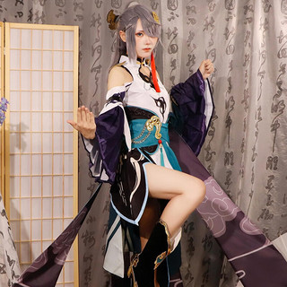 玩家小将识之律者符华cos服 cosplay衣服云墨丹心符华cos服二次元动漫游戏 符华服装+配饰 XXL