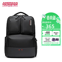 美旅 箱包男士双肩包商务电脑包时尚多隔层大容量背包16英寸AY1*007黑色