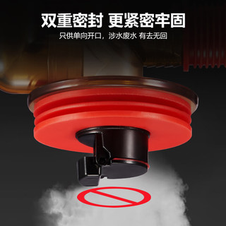 莱尔诗丹（Larsd）洗衣机三通接头 可旋转洗衣机接头 地漏防溢水T201 可旋转多功能下水接头