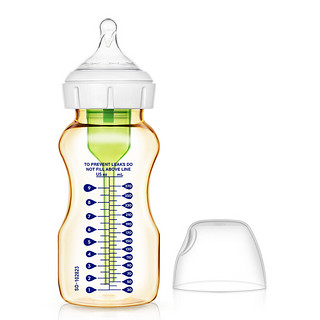 布朗博士布朗博士 9安士PPSU宽口婴儿奶瓶(蜂鸟，配流量2奶嘴）