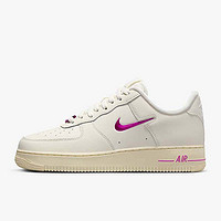 NIKE 耐克 女鞋Air Force1 AF1玫红白 空军一号低帮休闲板鞋FB8251-101