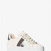 Poppy Metallic and Signature Logo Stripe Sneaker