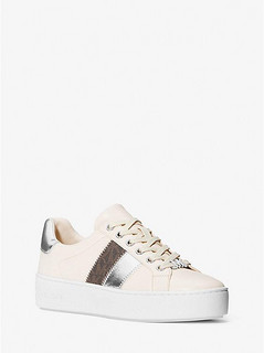 Poppy Metallic and Signature Logo Stripe Sneaker