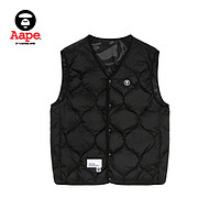 Aape 男装秋冬款保暖双面穿迷彩羽绒马甲背心外套7630XXL