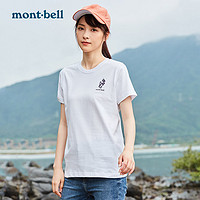 mont·bell montbell日本2023夏季户外运动休闲纯棉短袖T恤女圆领甜酷日系