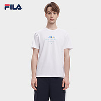 FILA 斐乐 官方夏季款基础百搭T恤男款简约时尚潮流休闲短袖