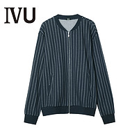 IVU 爱友 安莉芳旗下IVU秋季薄款棉质撞色条纹外套男士休闲上衣UF00049