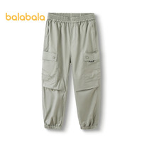  balabala/巴拉巴拉 户外风 儿童工装裤  绿色调00344 170cm