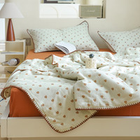 安睡宝（SOMERELLE）全棉双层纱大豆纤维夏凉被家用双人空调被夏季A类薄被子可机洗被