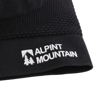 ALPINT MOUNTAIN运动内衣女高强度跑步防震瑜伽服一体文胸聚拢吊带背心 黑色 L(170/88A) 【运动系列】黑色