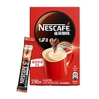 88VIP：Nestlé 雀巢 咖啡1+2三合一经典醇香原味90条即溶速溶咖啡低糖健康无负担