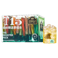 88VIP：CHALI 茶里 公司花茶组合玫瑰花红茶绿花果茶包桂花乌龙茶普洱15包