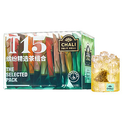 CHALI 茶里 公司花茶组合玫瑰花红茶绿花果茶包桂花乌龙茶普洱15包