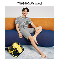 THREEGUN 三枪 男家居裤2022春夏新品爽滑舒适棉质轻薄透气可外穿男士短裤