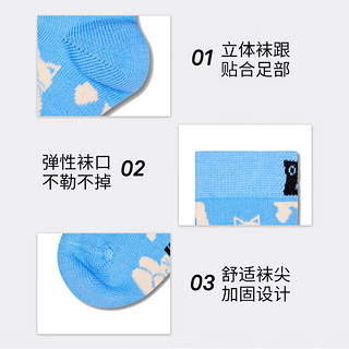 Happy Socks童袜秋冬保暖可爱动物趣味中筒袜 小小蝶 2-3Y