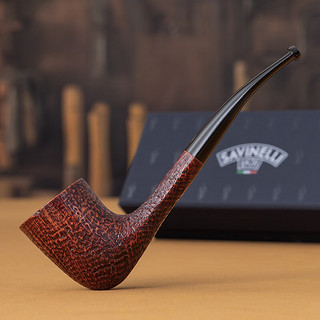 沙芬（SAVINELLI）【3mm烟斗无滤芯】手工石楠木烟斗传统老式实木烟斗男士 【路易莎纪念 413斗型 喷砂3mm】