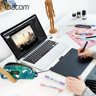 wacom 和冠 影拓CTL4100数位板手绘板绘画手写设计可连手机