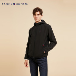 tommyhilfiger汤米希尔费格男装户外休闲保暖连帽软壳夹克外套78j2787