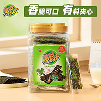 88VIP：美好时光 喜之郎美好时光芝麻夹心海苔72包96g×1大桶即食儿童休闲零食小吃