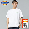 dickies24春夏 男女同款背后印花宽松圆领短袖T恤DK012926 白色 XL